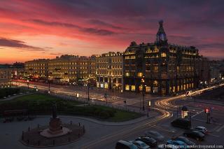 Санкт-Петербург Невский проспект вечером